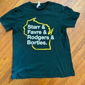 🧀 Bart Starr, Brett Favre, Aaron Rodgers, Blake Bortles T-Shirt | Men's L